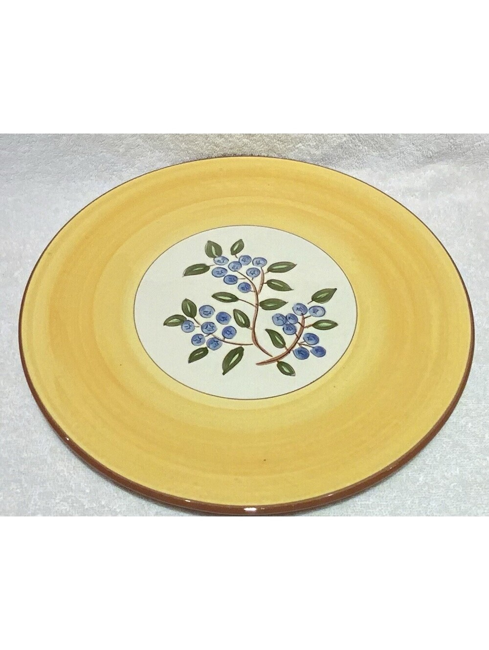 Vintage 12โ Blueberry Stangl Pottery Serving Plate